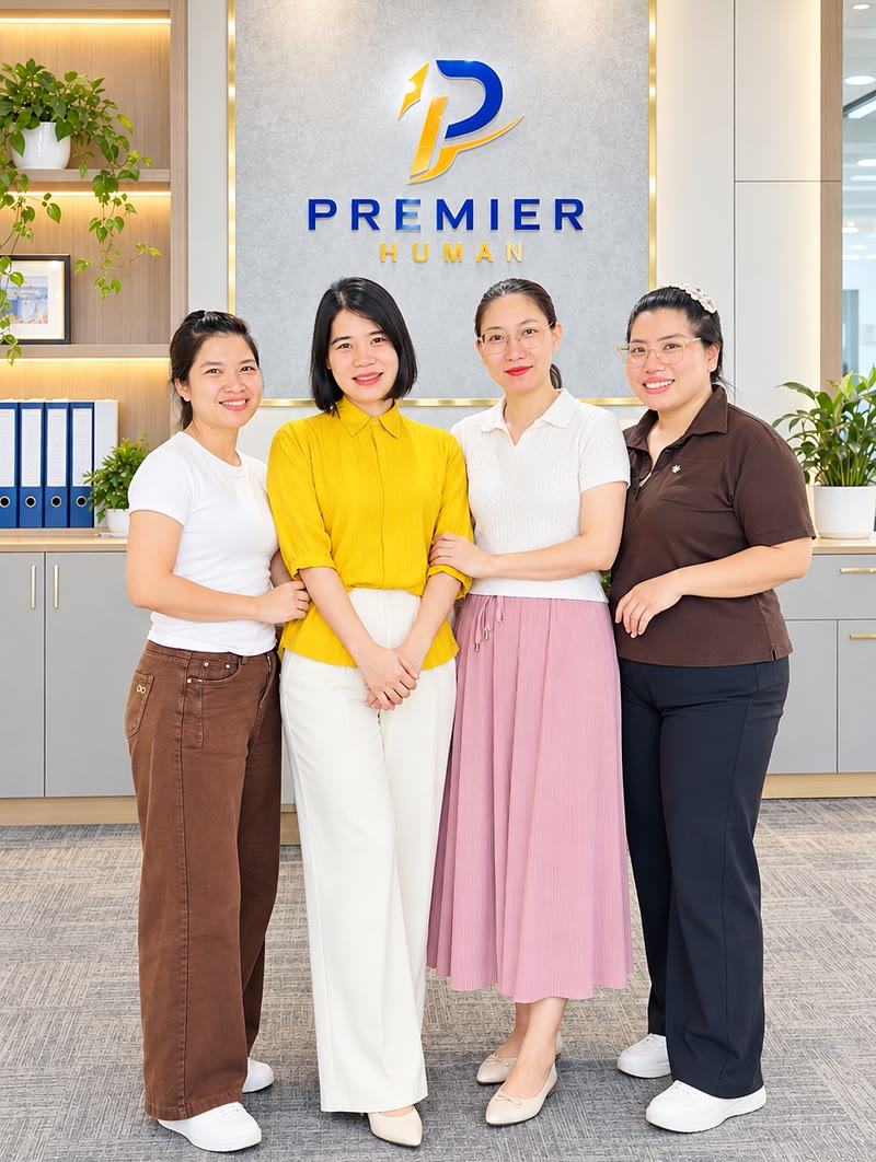 Founder Kim Hồng cùng đội ngũ Premier Human